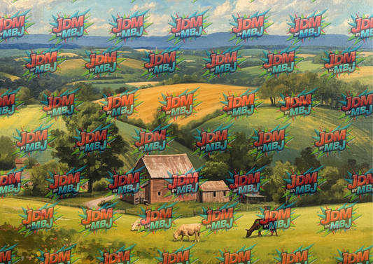 Farm Life Cutting Board Sublimation Prints
