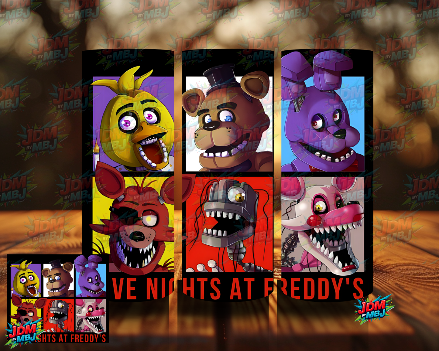 Inspired by Five Nights of Freddy Sublimation Prints