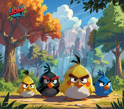 Inspirado en las impresiones de sublimación de Angry Bird