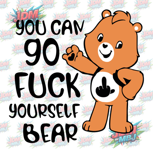 Iron On - CareBear (You Can Go....)  DTF 20cm