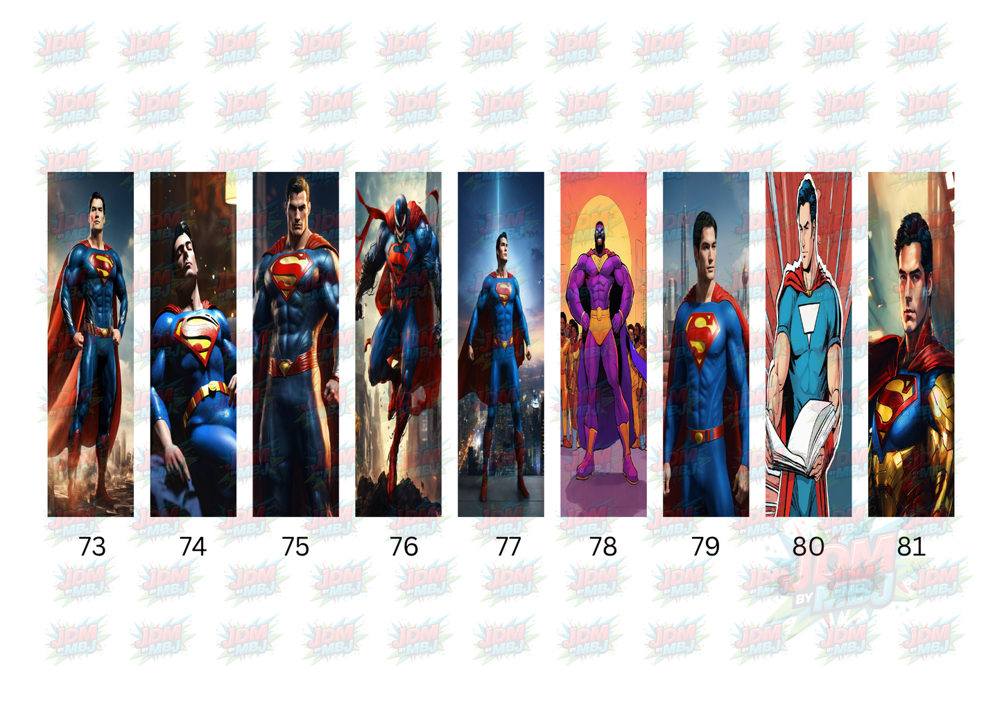 Inspired by Marvel/DC [Bookmark/Pen] Sublimation Prints [Volume 5]