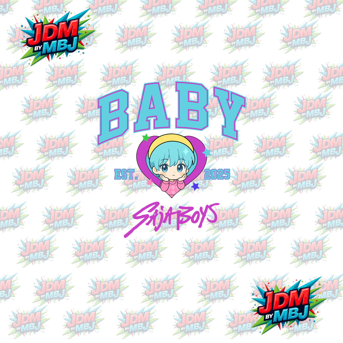 Iron On - Baby "Saja Boy"  "K-Pop" DTF 20cm (Copy)