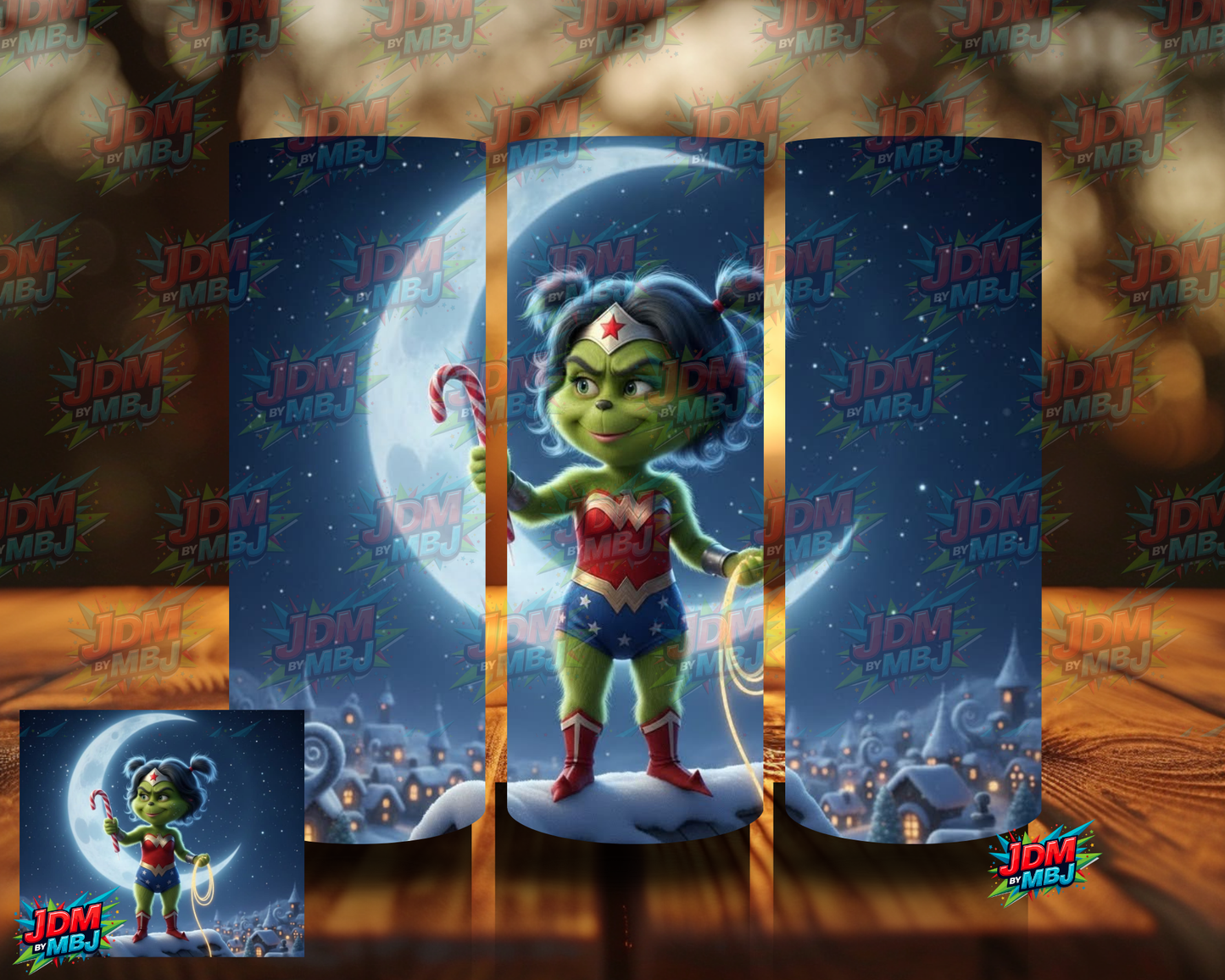 Inspired by Grinch Styled by Marvel/DC  Sublimation Prints