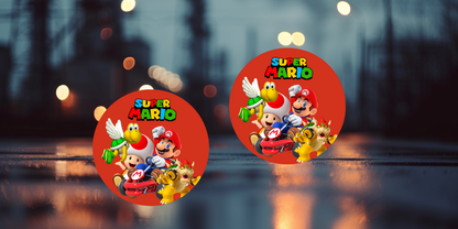 Impresiones de sublimación de posavasos de Super Mario (8 por página)