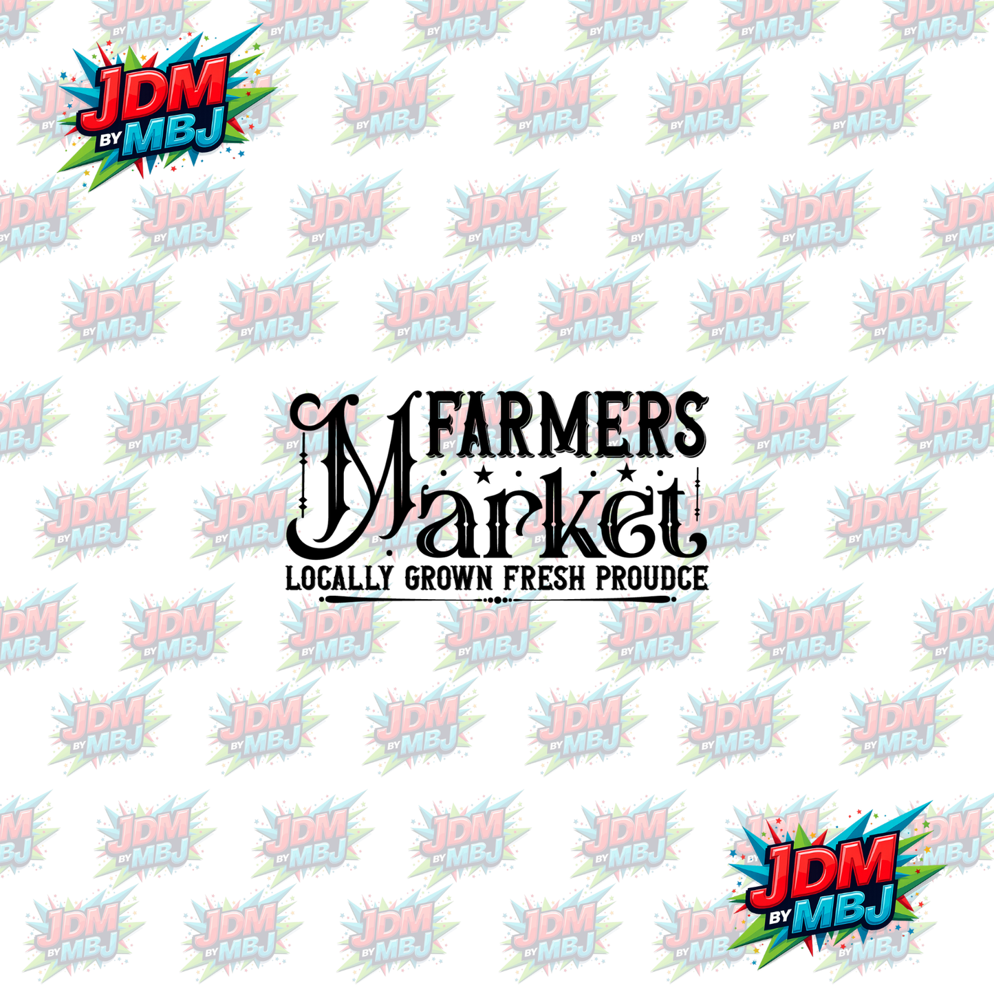 Iron On - Farmer Market - Vintage Farm DTF 20cm