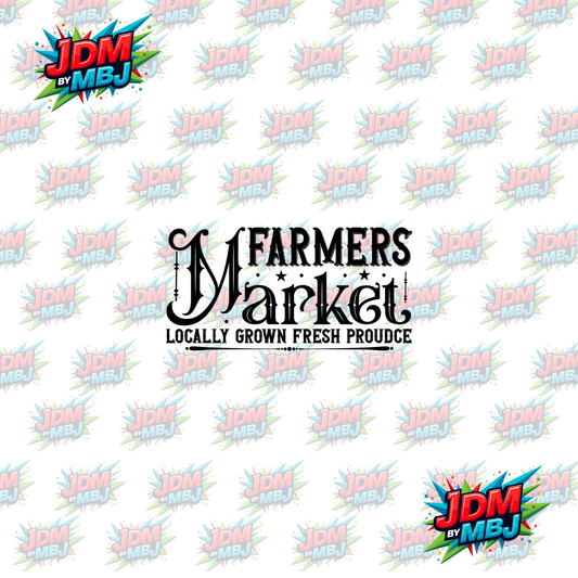 Iron On - Farmer Market - Vintage Farm DTF 20cm
