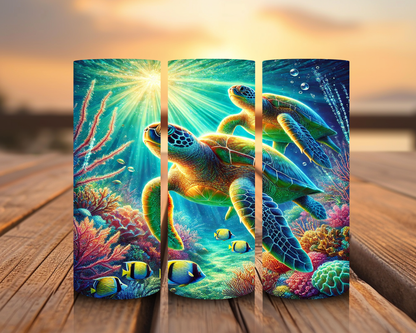 Inspirado en las impresiones de sublimación de tortugas