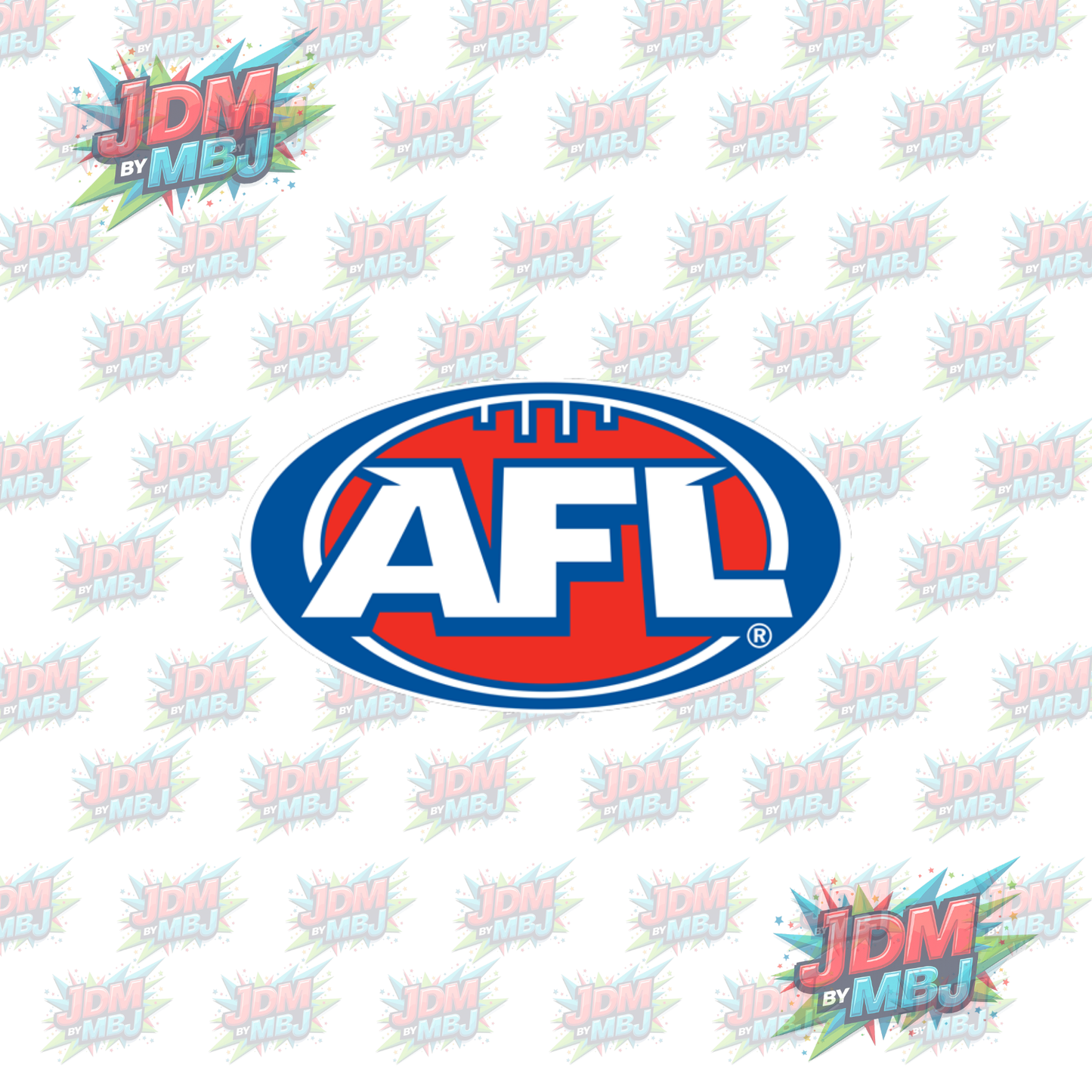 Iron On - AFL Logo "AFL" DTF