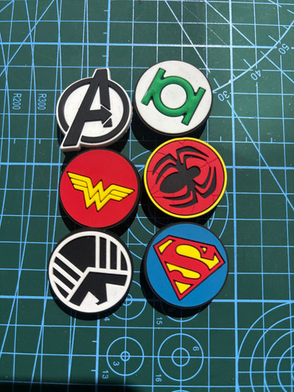 Inspired by MARVEL Circle Shoe Charm