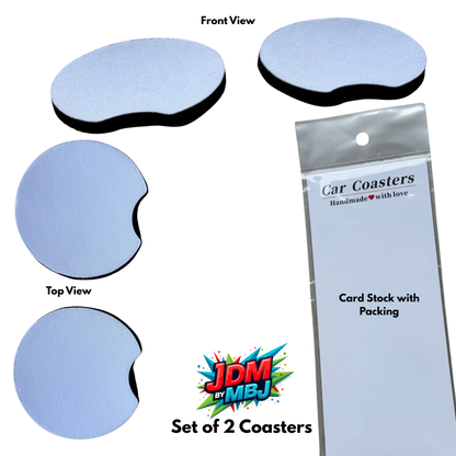 Sublimation Car Coasters – Pack of 2