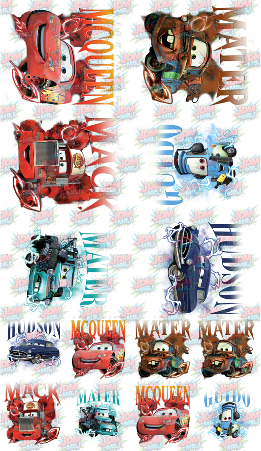 Iron On - Lighting McQueen DTF Gang Sheet