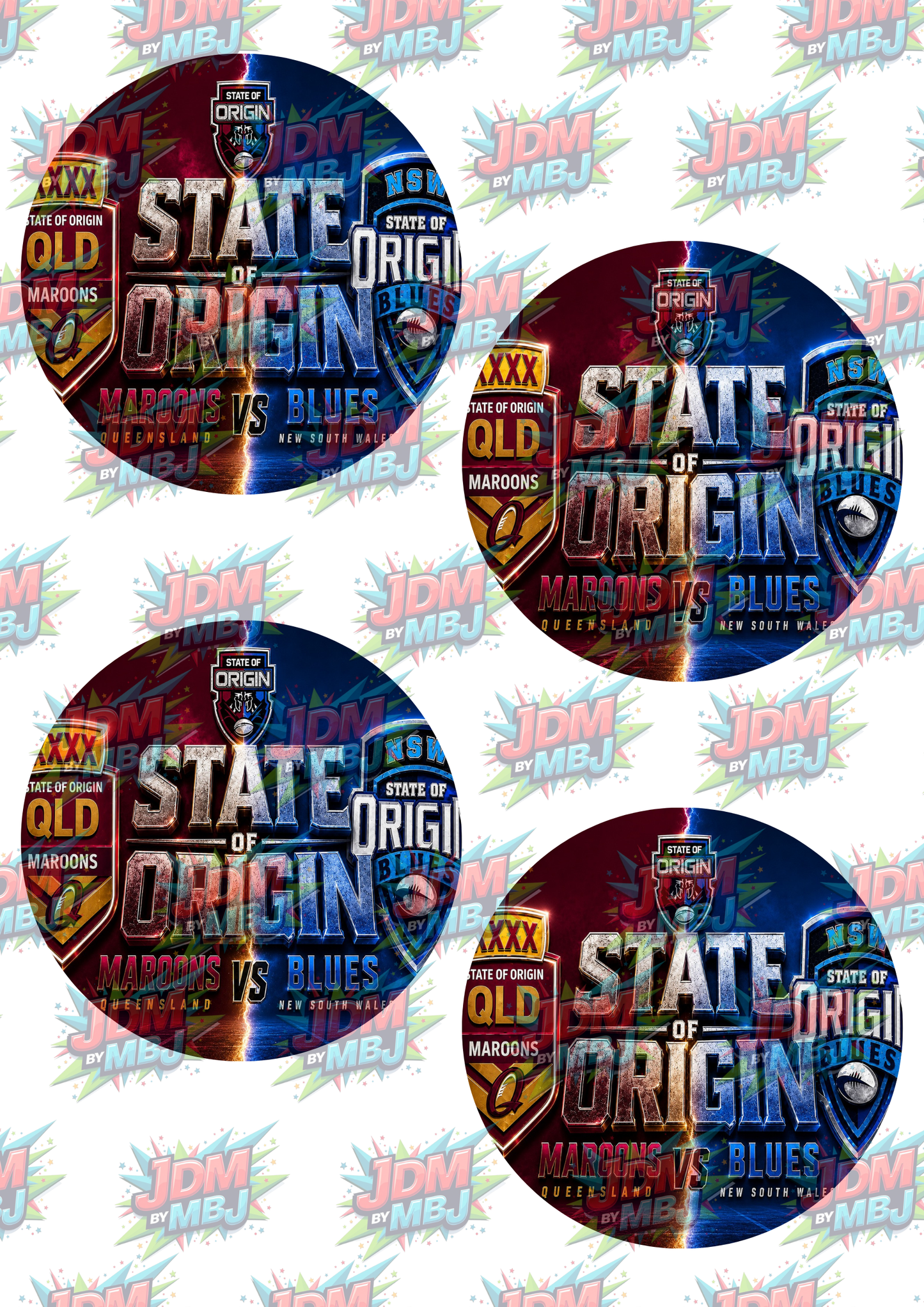 Inspired by State of Origin Sublimation Prints