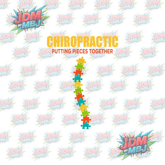 Iron On - Chiropractic 'Putting Pieces Together' DTF