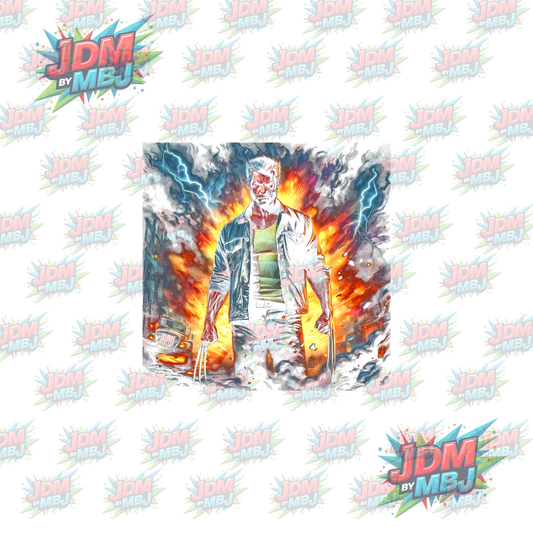 Iron On - Superhero Halftone DTF