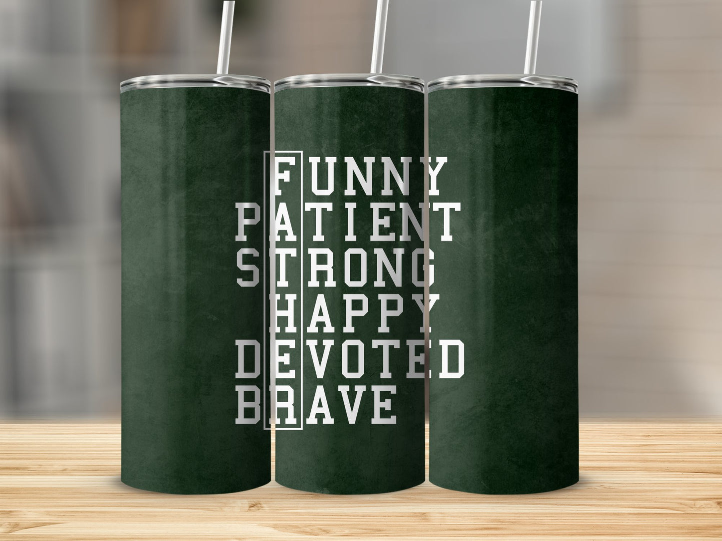 FATHER - Funny, Patient, Strong, Happy, Devoted, Brave  Sublimation Prints