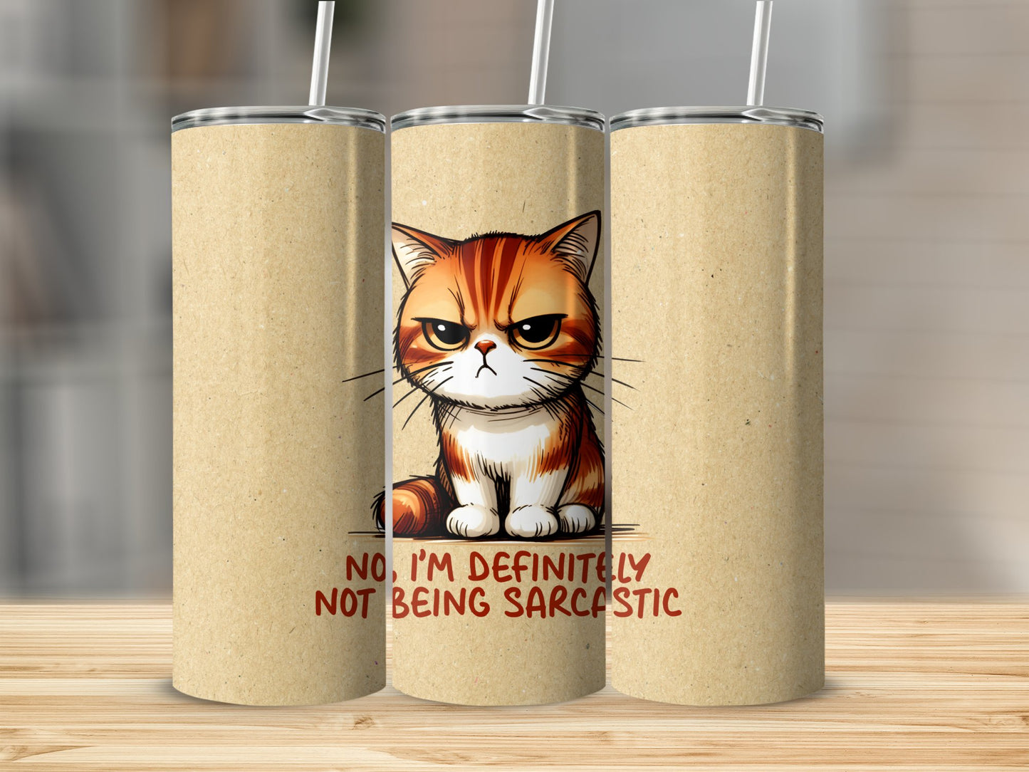 Impresiones de sublimación de animales divertidos de 20 oz