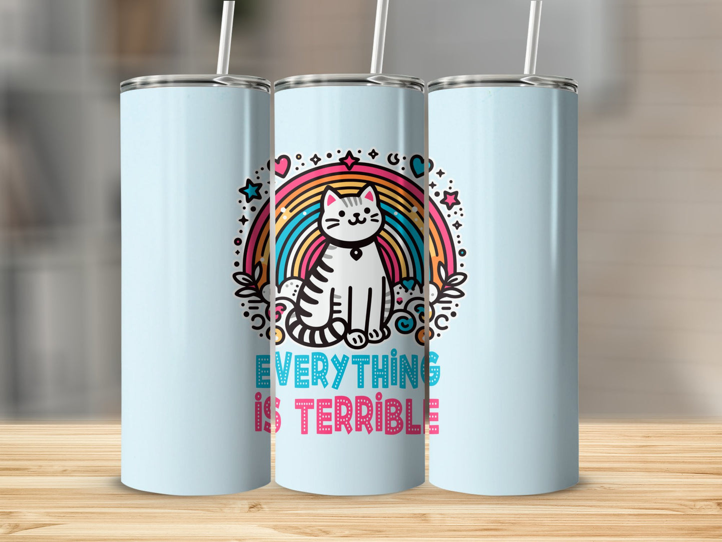 Impresiones de sublimación de animales divertidos de 20 oz
