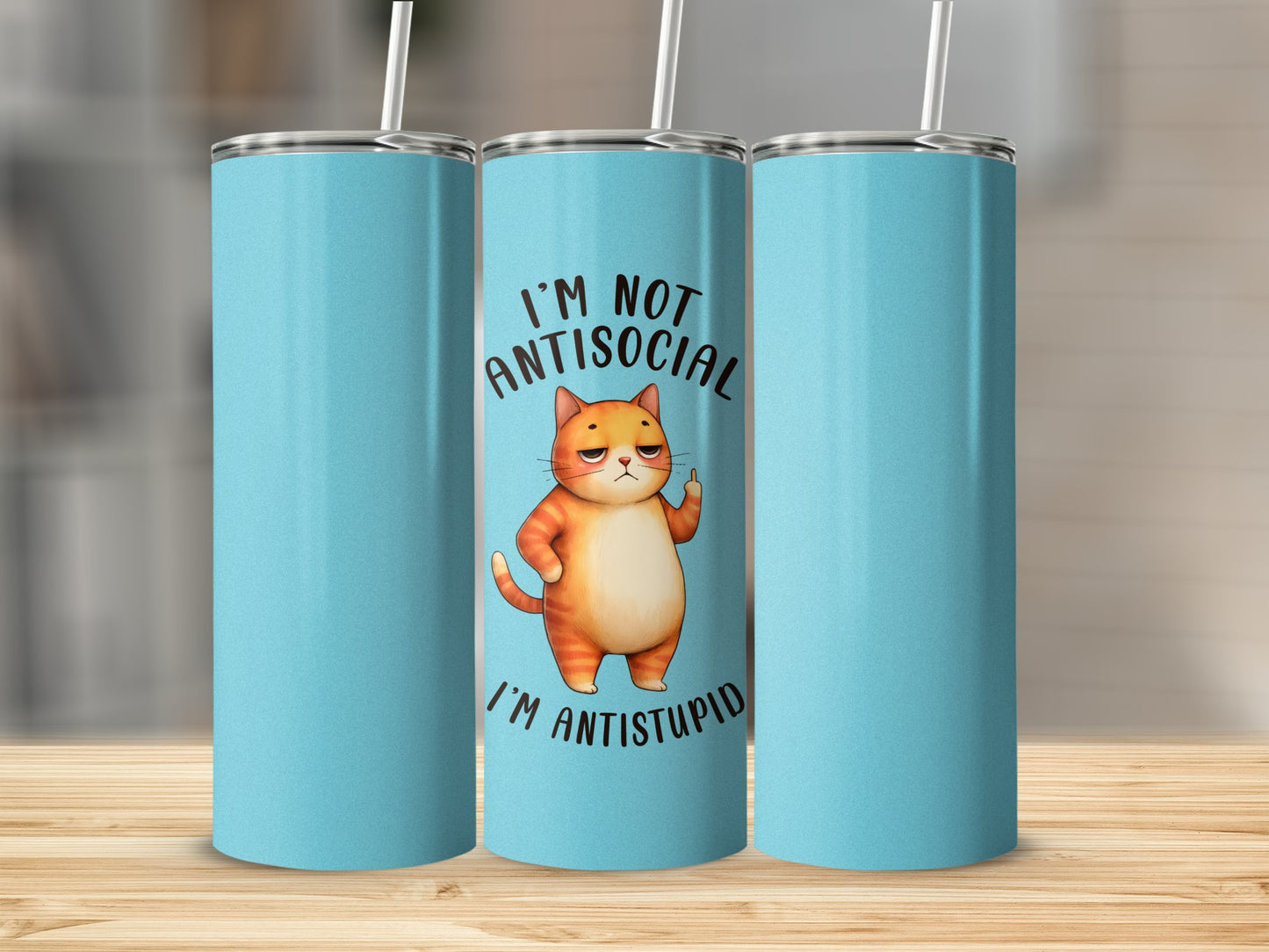 Impresiones de sublimación de animales divertidos de 20 oz