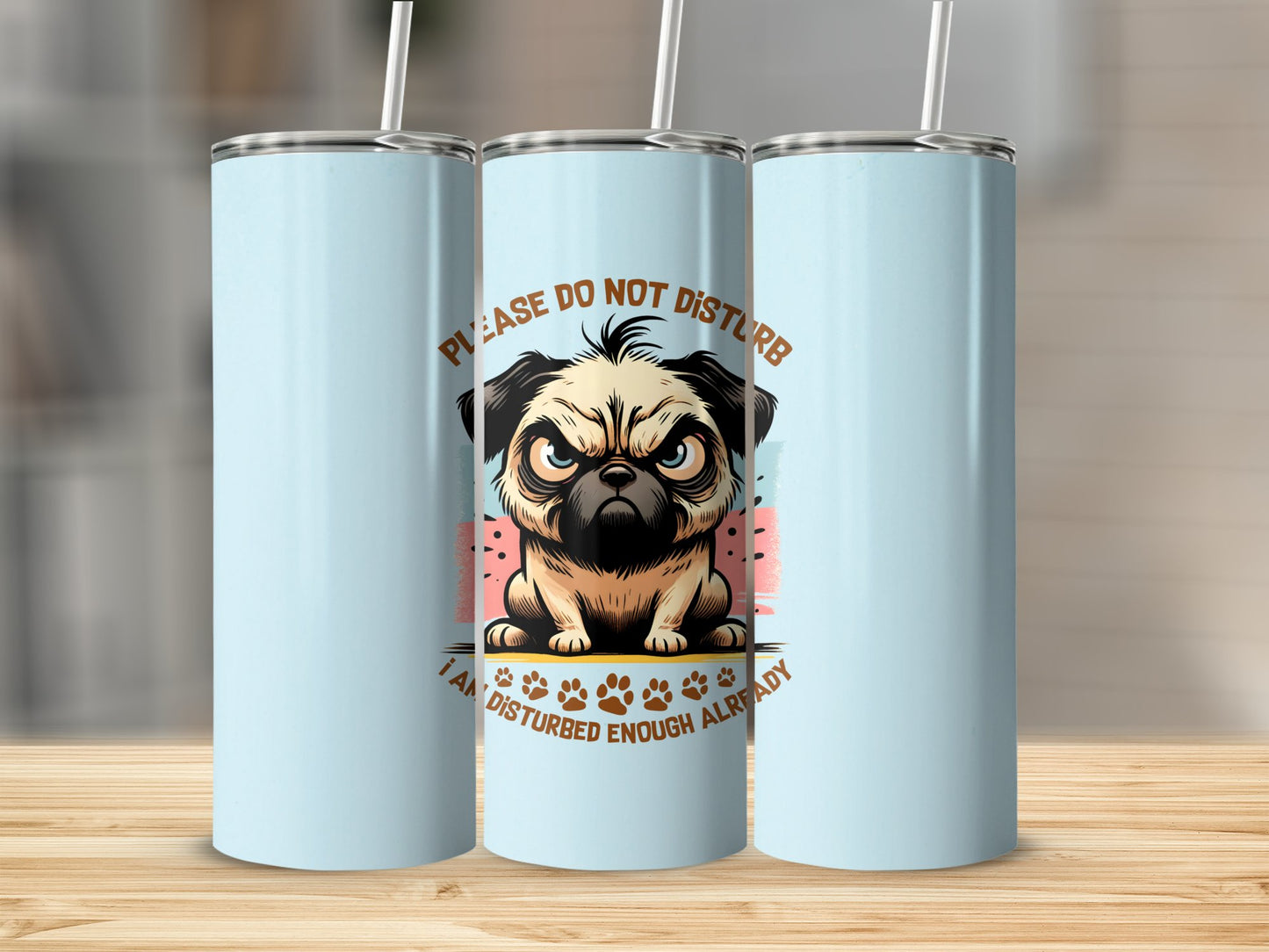 Impresiones de sublimación de animales divertidos de 20 oz