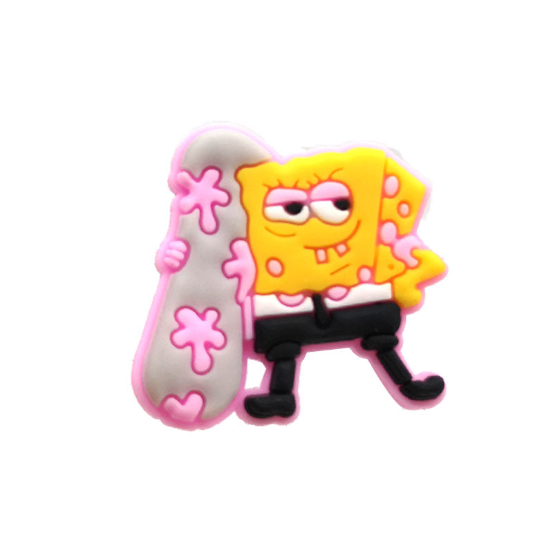 Inspirado en los adornos para zapatos de Bob Esponja