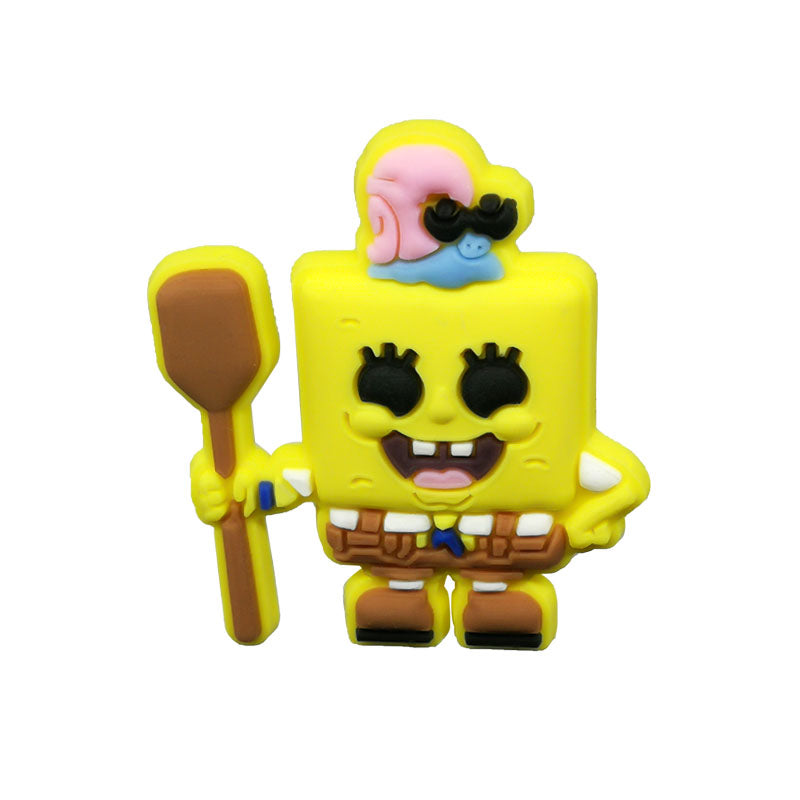 Inspirado en los adornos para zapatos de Bob Esponja