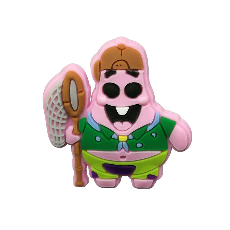 Inspirado en los adornos para zapatos de Bob Esponja