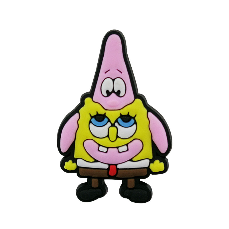 Inspirado en los adornos para zapatos de Bob Esponja