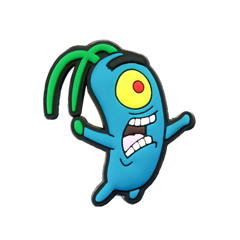 Inspirado en los adornos para zapatos de Bob Esponja