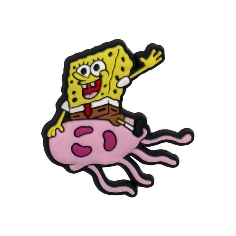 Inspirado en los adornos para zapatos de Bob Esponja