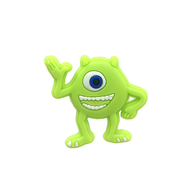 Inspirado en los adornos para zapatos de Monster Inc.