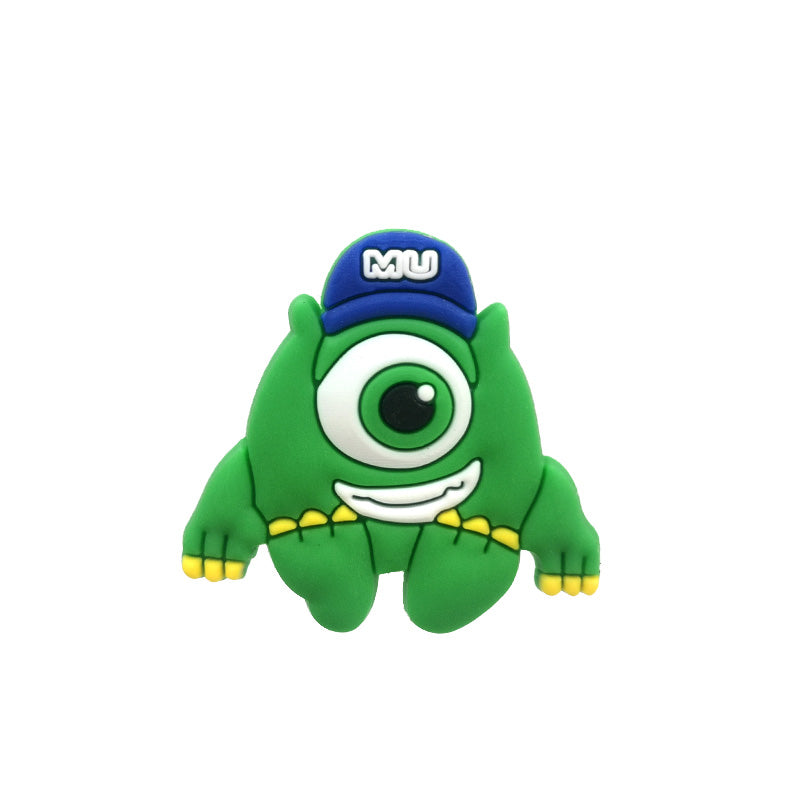 Inspirado en los adornos para zapatos de Monster Inc.