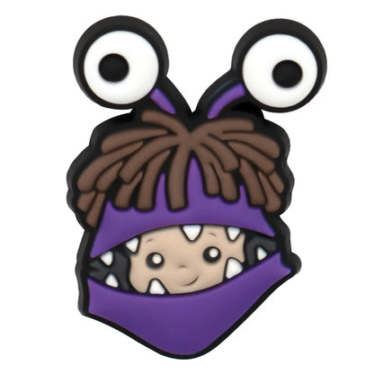 Inspirado en los adornos para zapatos de Monster Inc.