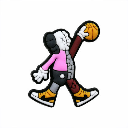 Inspirado en los adornos para zapatos de KAWS