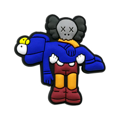 Inspirado en los adornos para zapatos de KAWS