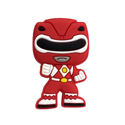 Inspirado en los adornos para zapatos de los Power Rangers