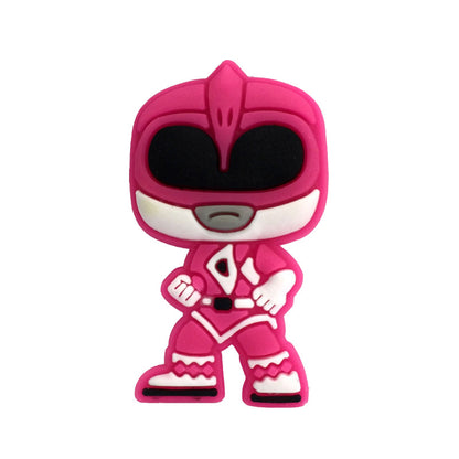 Inspirado en los adornos para zapatos de los Power Rangers