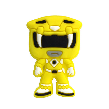 Inspirado en los adornos para zapatos de los Power Rangers