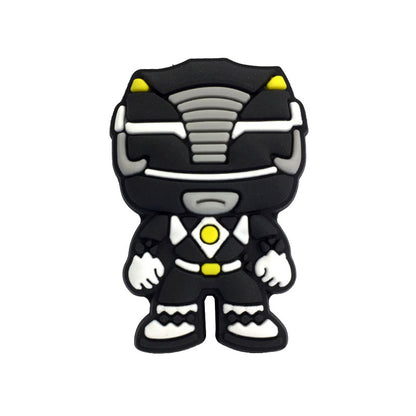 Inspirado en los adornos para zapatos de los Power Rangers