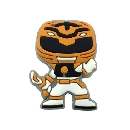 Inspirado en los adornos para zapatos de los Power Rangers