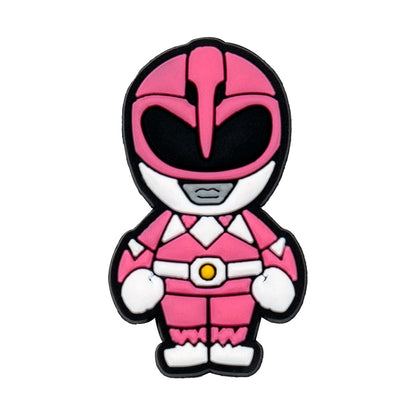 Inspirado en los adornos para zapatos de los Power Rangers