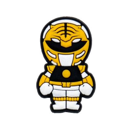 Inspirado en los adornos para zapatos de los Power Rangers