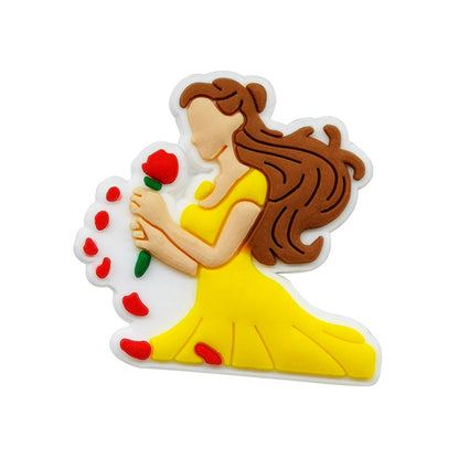 Inspirado en los adornos para zapatos de La Bella y la Bestia