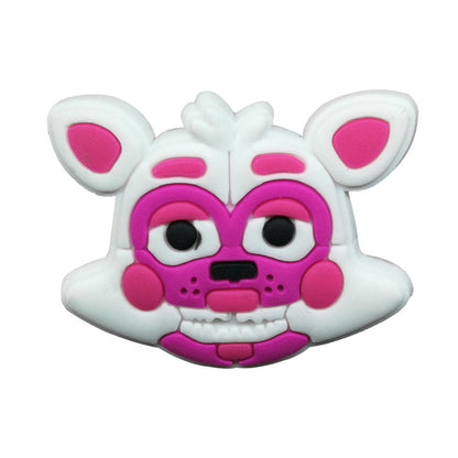 Inspirado en los adornos para zapatos de Five Nights of Freddy