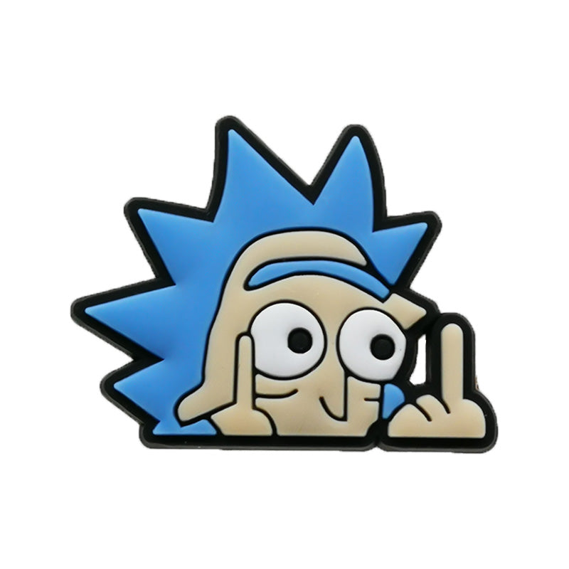 Inspirado en los adornos para zapatos de Rick &amp; Morty