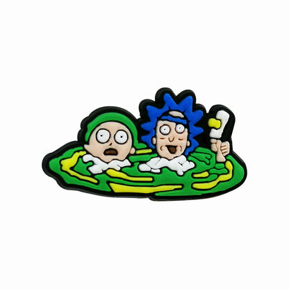 Inspirado en los adornos para zapatos de Rick &amp; Morty