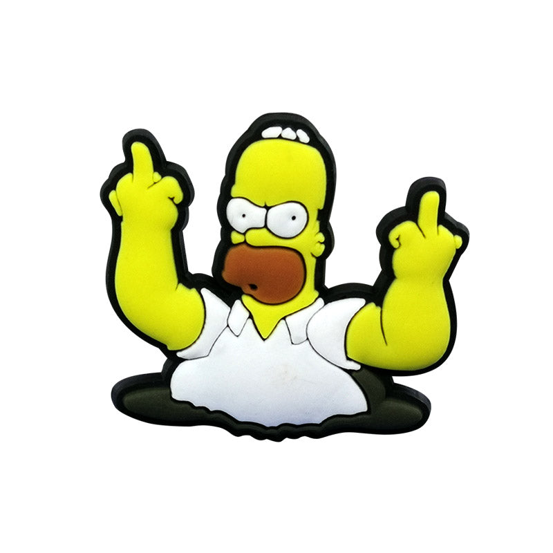 Inspirado en los adornos para zapatos de Los Simpson