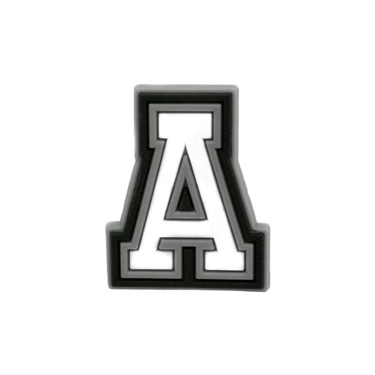 White Alphabet Shoe Charm's