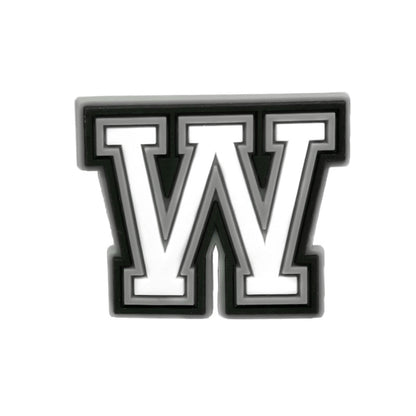 Charms para zapatos con letras blancas