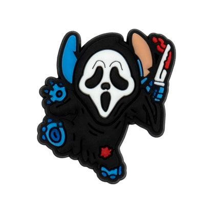 Inspirado en los adornos para zapatos con temática de terror