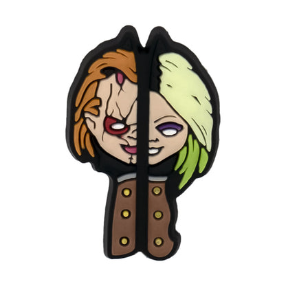 Inspirado en los adornos para zapatos con temática de terror